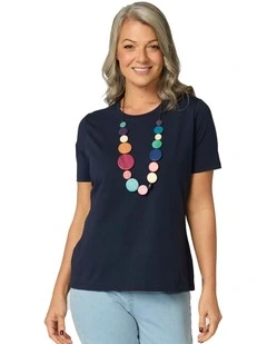 Summer Camp Short Sleeve Tee in Blue