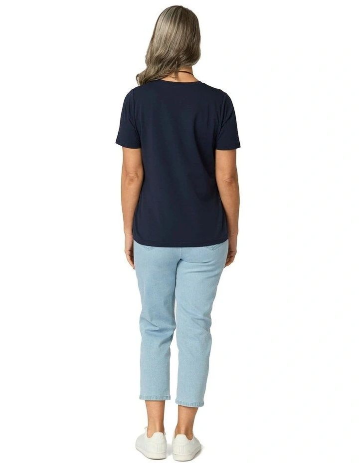 Summer Camp Short Sleeve Tee in Blue image 2