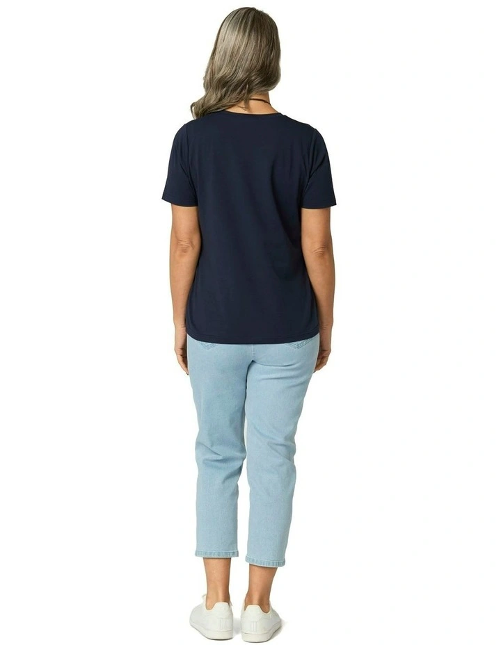 Summer Camp Short Sleeve Tee in Blue image 2