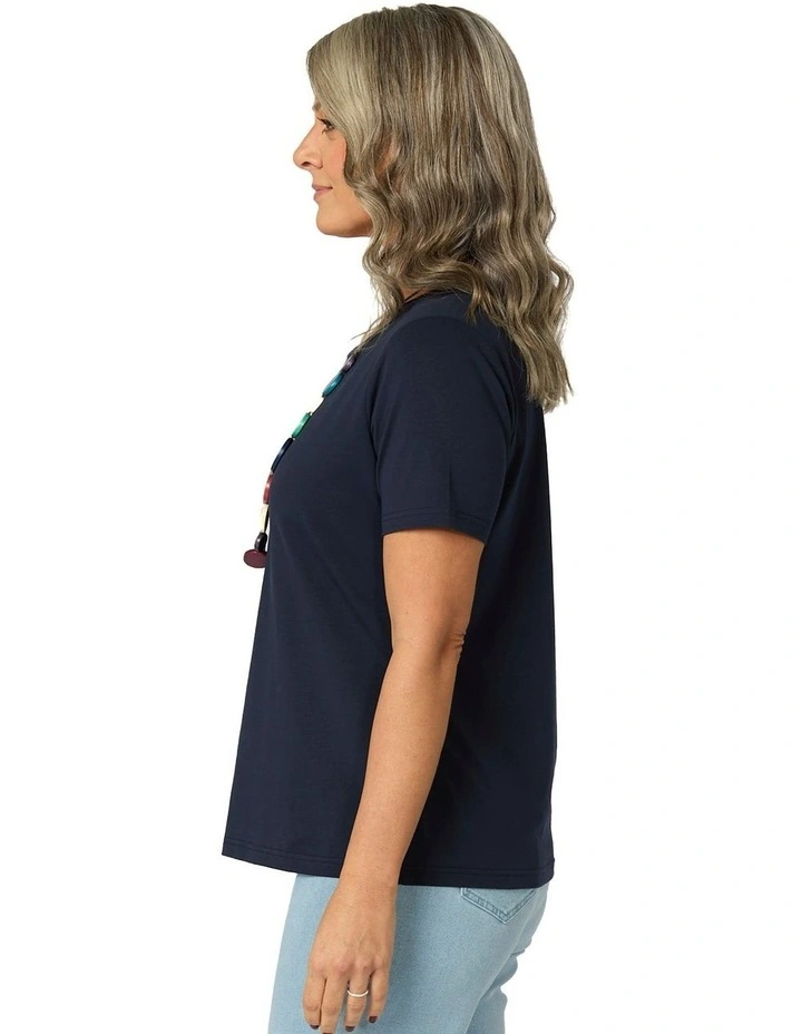 Summer Camp Short Sleeve Tee in Blue image 3