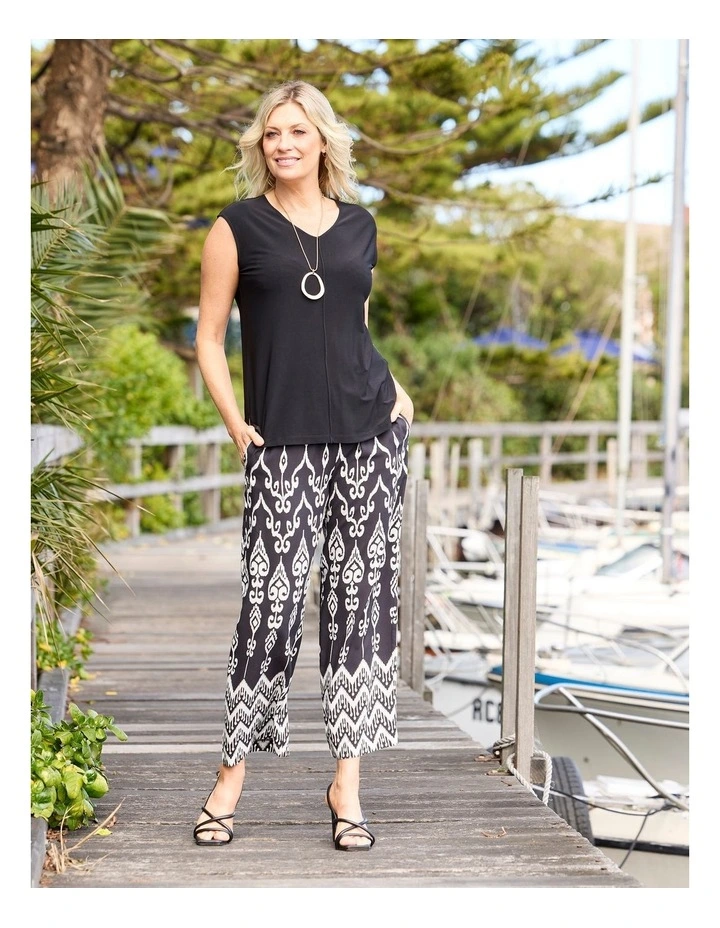 Hush Nadia V Neck Sleeveless Top in Black image 7
