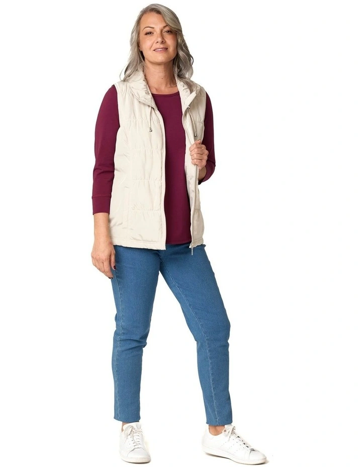 Eternity Modal 3/4 Sleeve Top in Red image 5