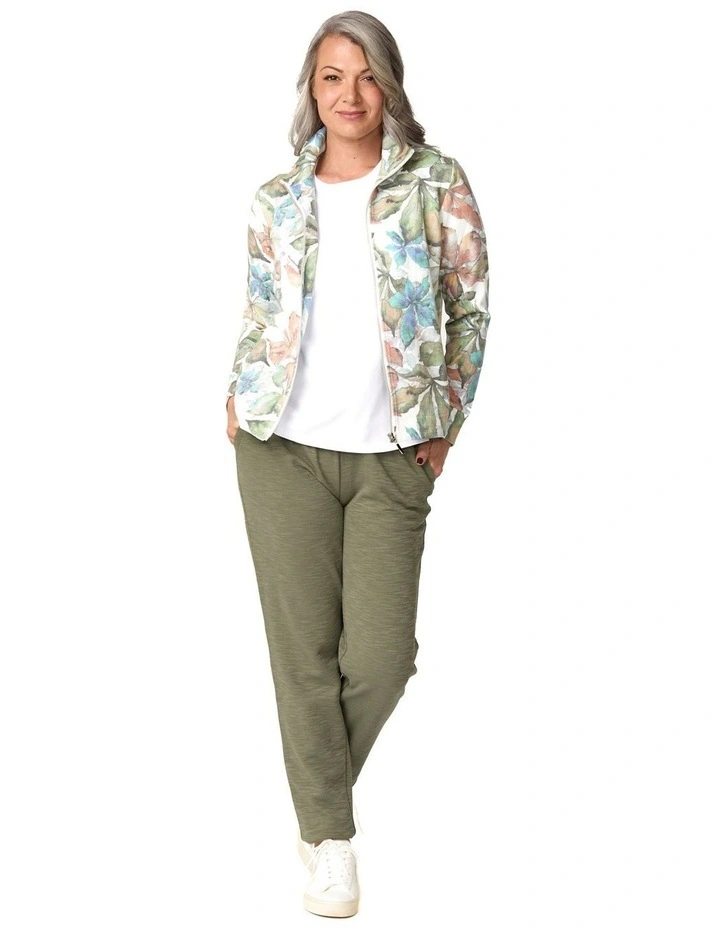 Oasis Print Zip Up Jacket in Assorted image 4