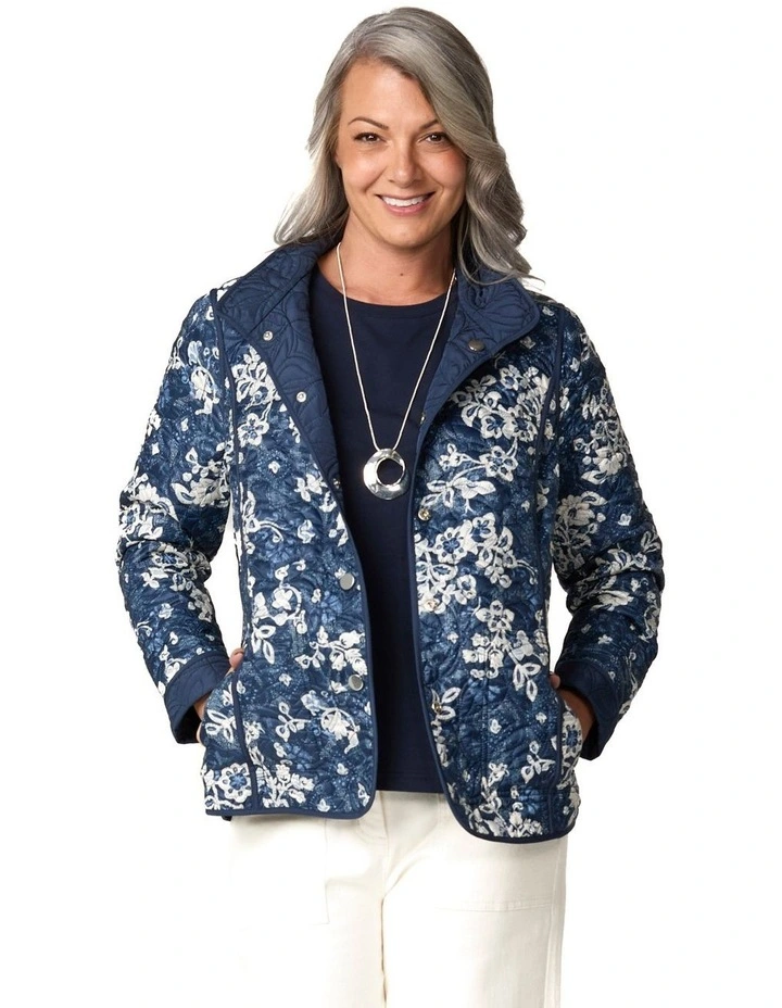 Dante Reversible Print Jacket in Multi image 1