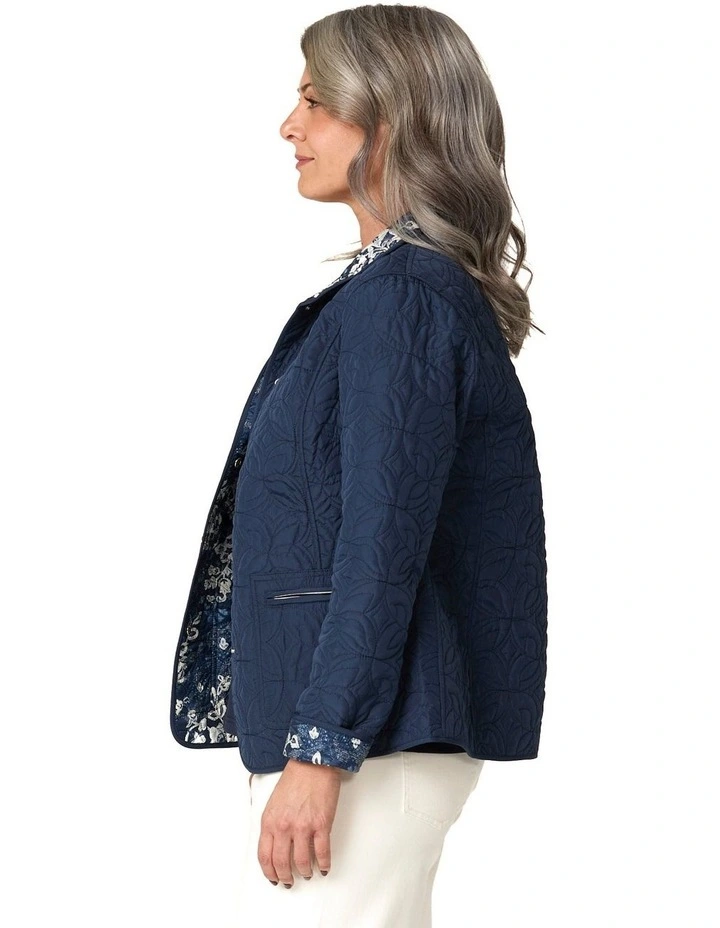 Dante Reversible Print Jacket in Multi image 4