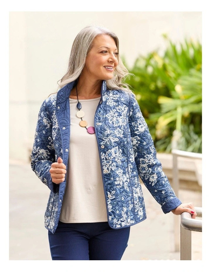 Dante Reversible Print Jacket in Multi image 7