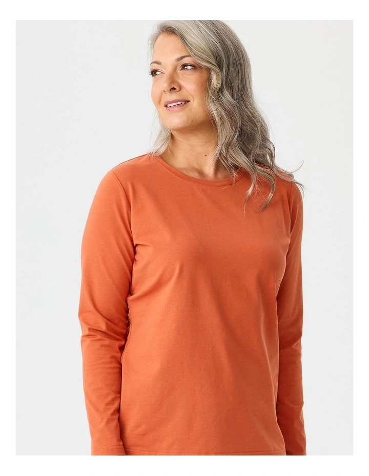 Camp Classic Long Sleeve Tee in Rust image 4