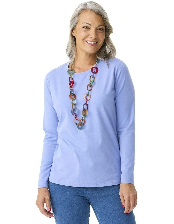 Camp Classic Long Sleeve Tee in Blue image 1