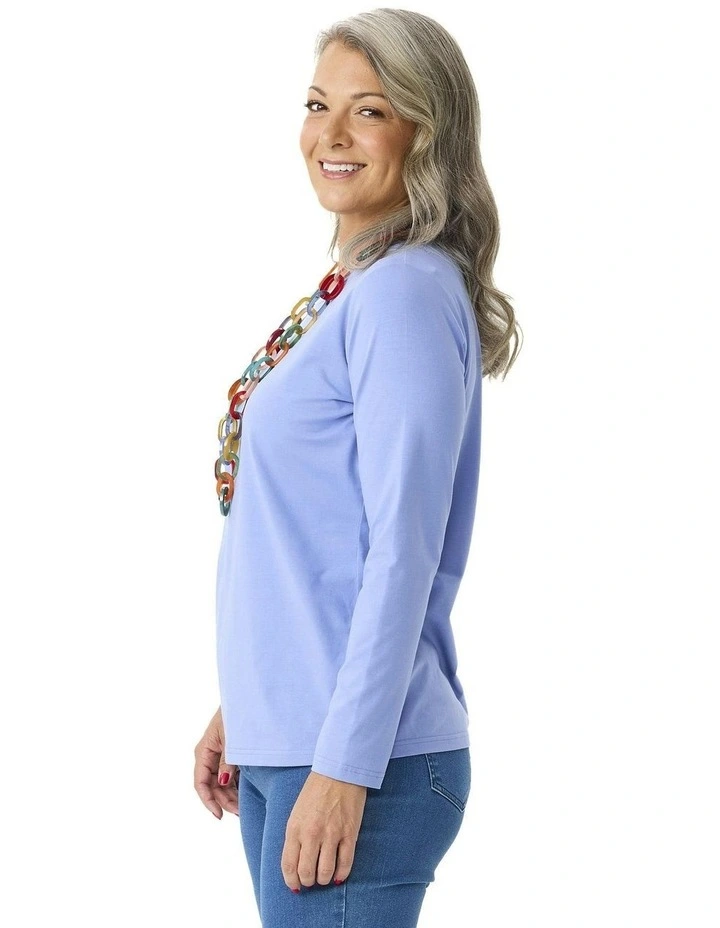 Camp Classic Long Sleeve Tee in Blue image 3