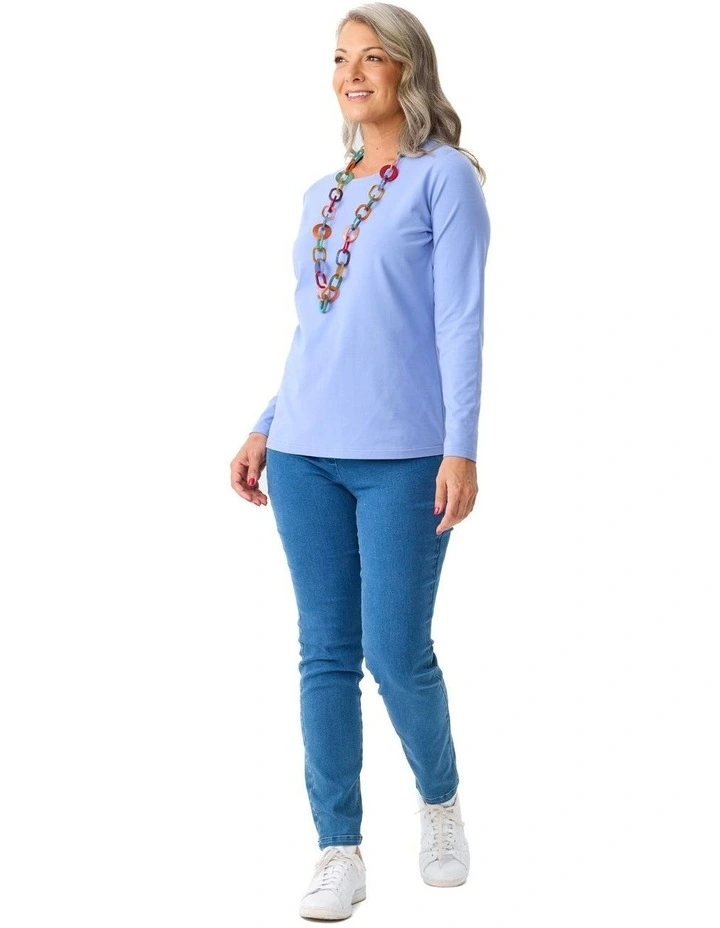 Camp Classic Long Sleeve Tee in Blue image 4