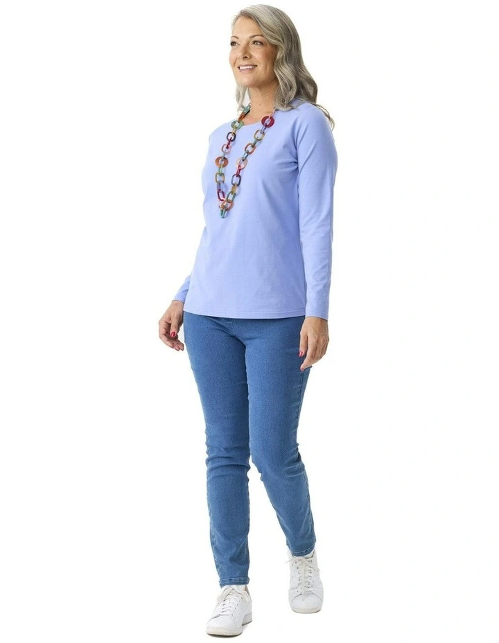 Camp Classic Long Sleeve Tee in Blue image 4