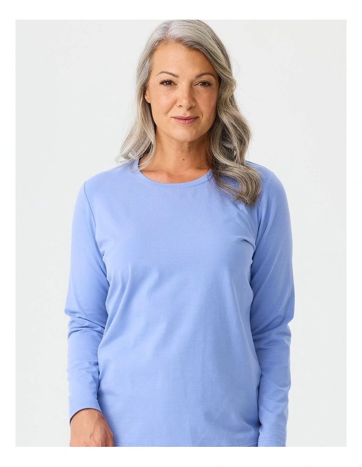 Camp Classic Long Sleeve Tee in Blue image 5