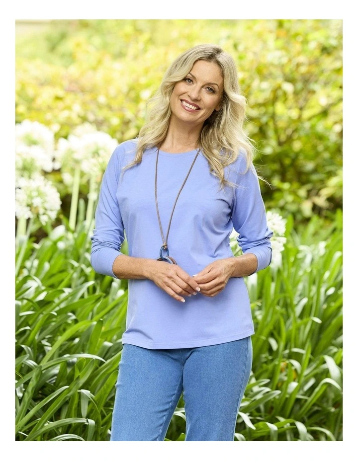 Camp Classic Long Sleeve Tee in Blue image 5