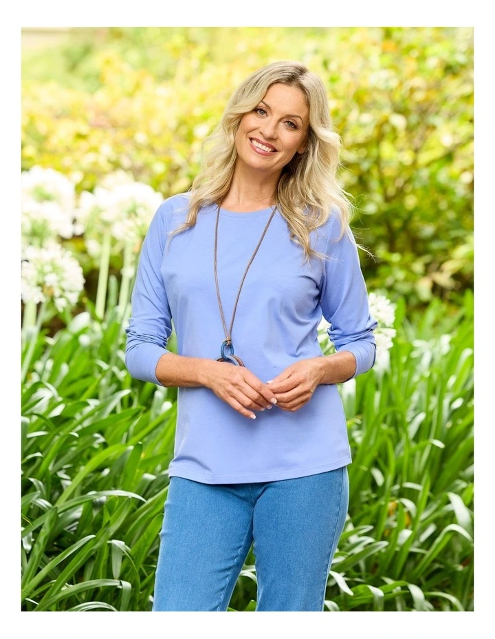 Camp Classic Long Sleeve Tee in Blue image 6