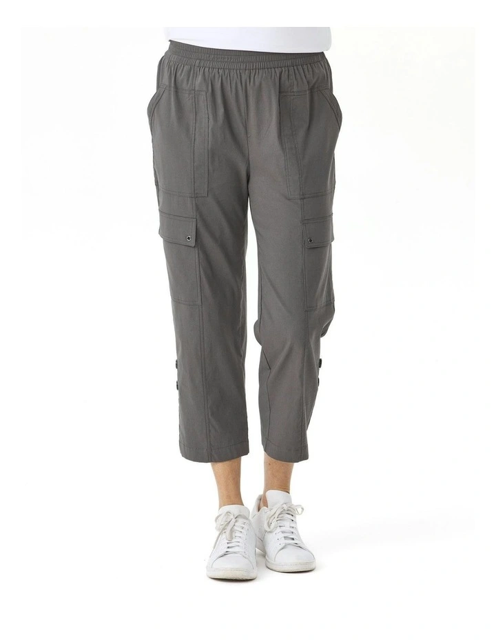 Vibe Stretch Crop Cargo Pant in Stone image 1