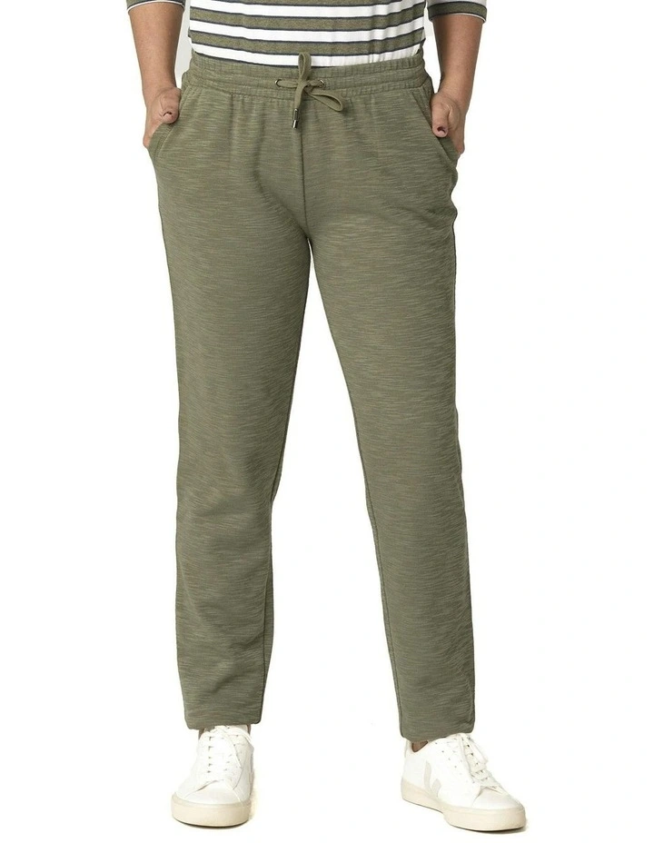 Retreat Top Stitch Pull On Pant in Olive image 1