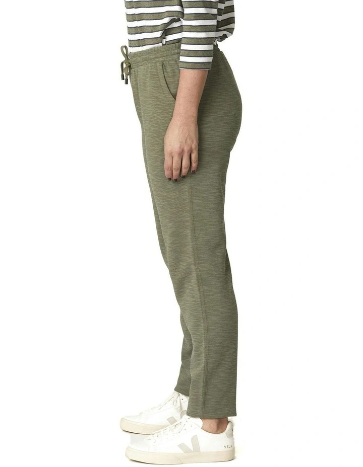 Retreat Top Stitch Pull On Pant in Olive image 3