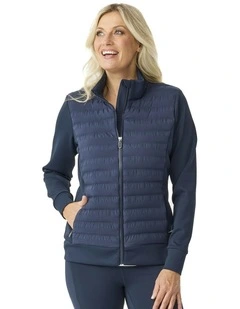 Hybrid Quilted Zip Jacket