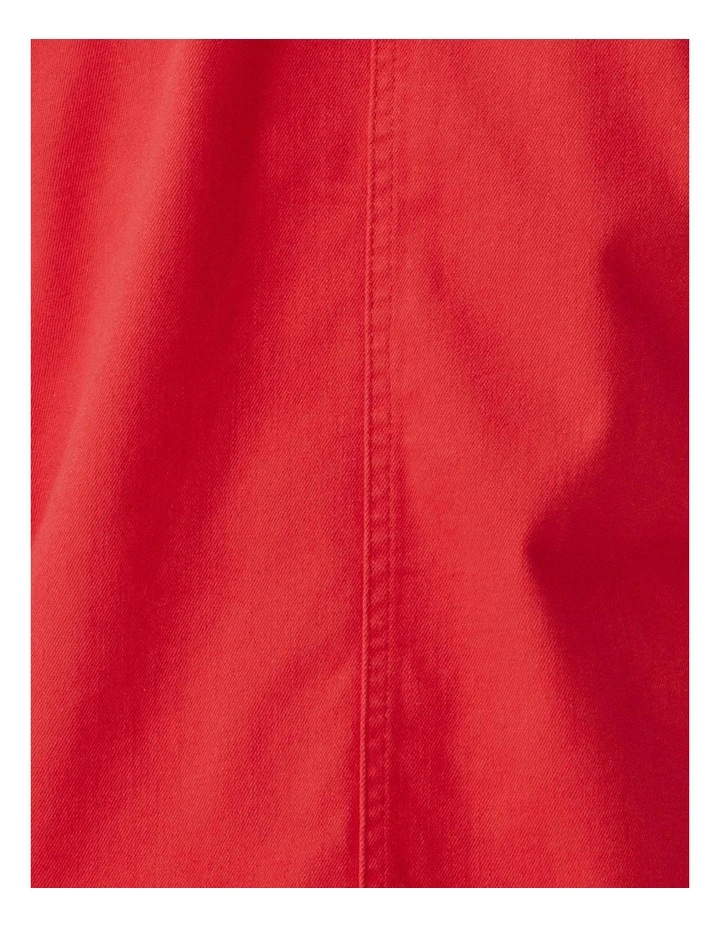 Shelby Stretch Utility Jacket in Red image 6