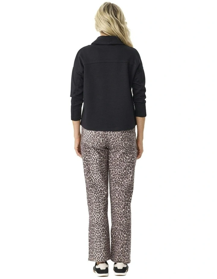 Evie Stretch Straight Pull On Jeans in Assorted image 2