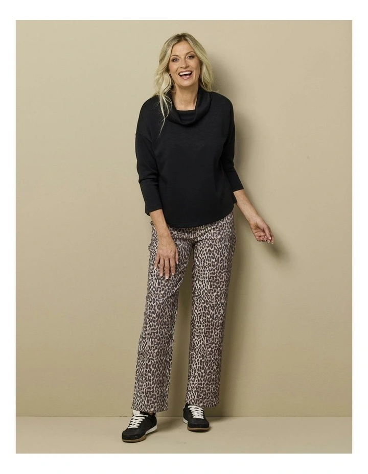 Evie Stretch Straight Pull On Jeans in Assorted image 4