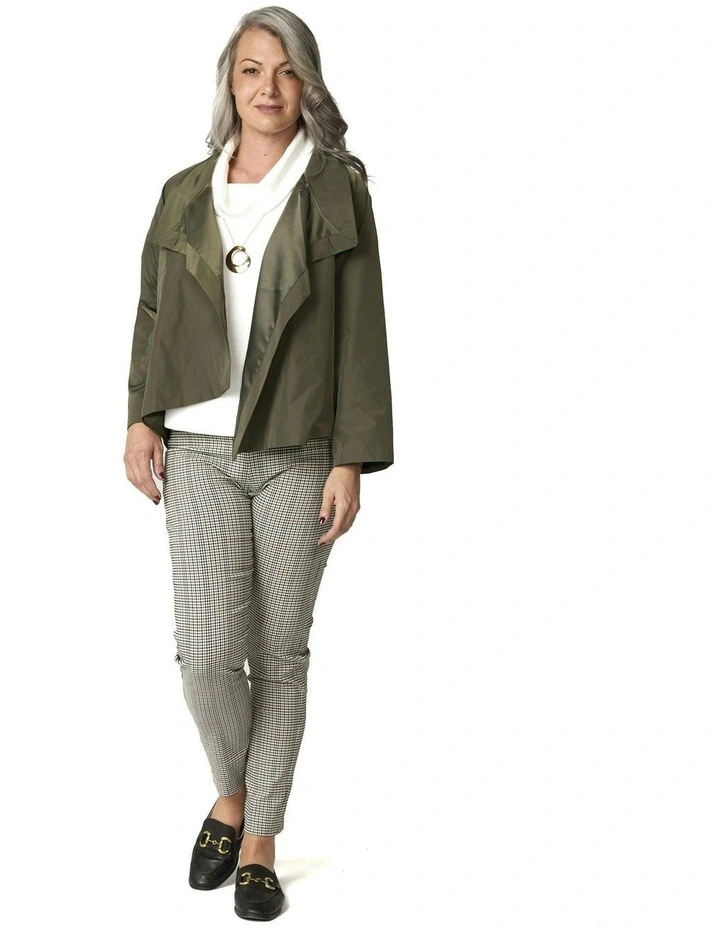 Hogan Basque Check Pant 7/8 in Multi image 4