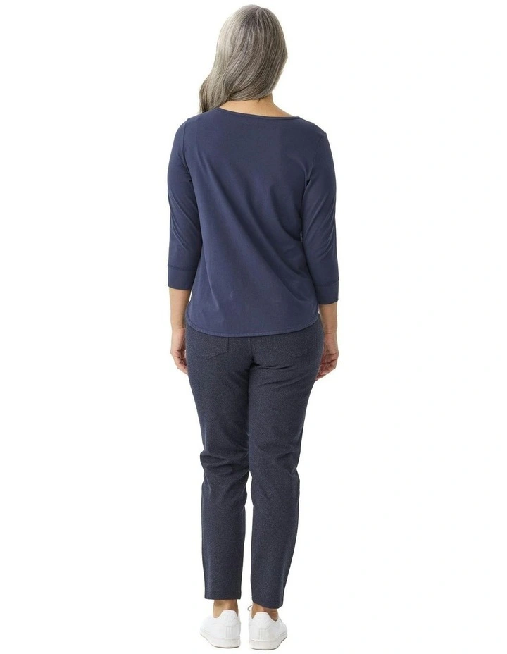 Monty Stretch Warm Pant in Navy image 2