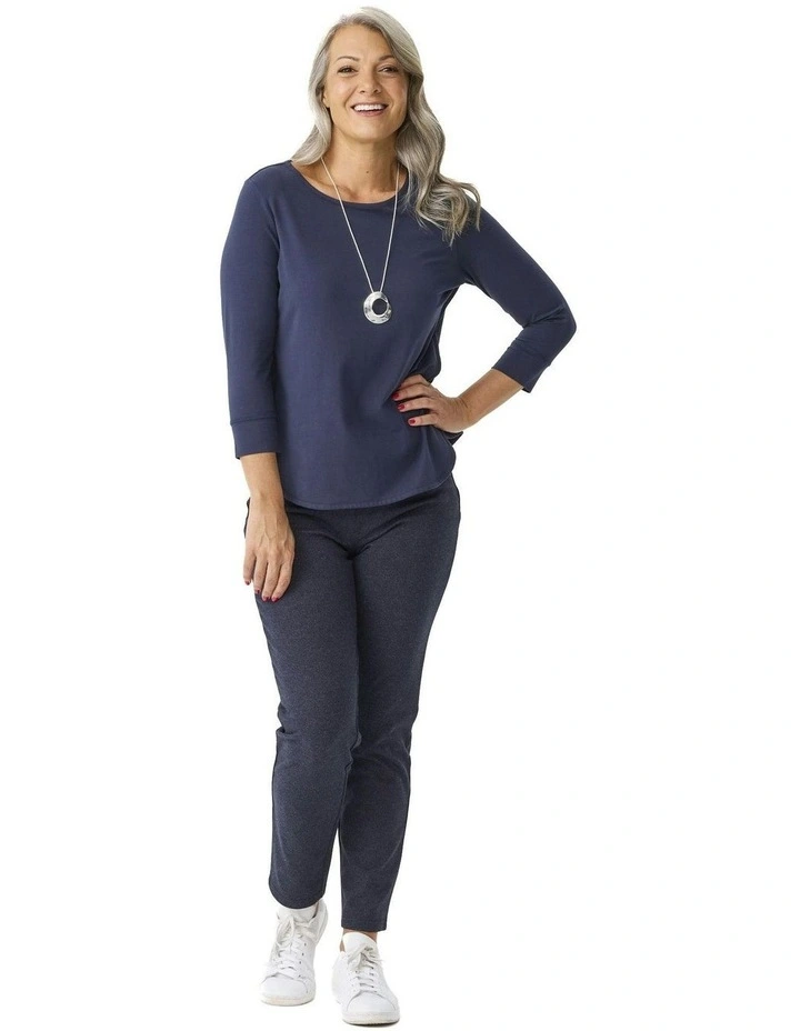 Monty Stretch Warm Pant in Navy image 4