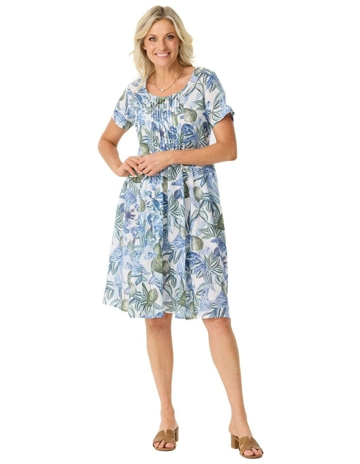 Resort Pintuck Relaxed Top in Assorted image 1