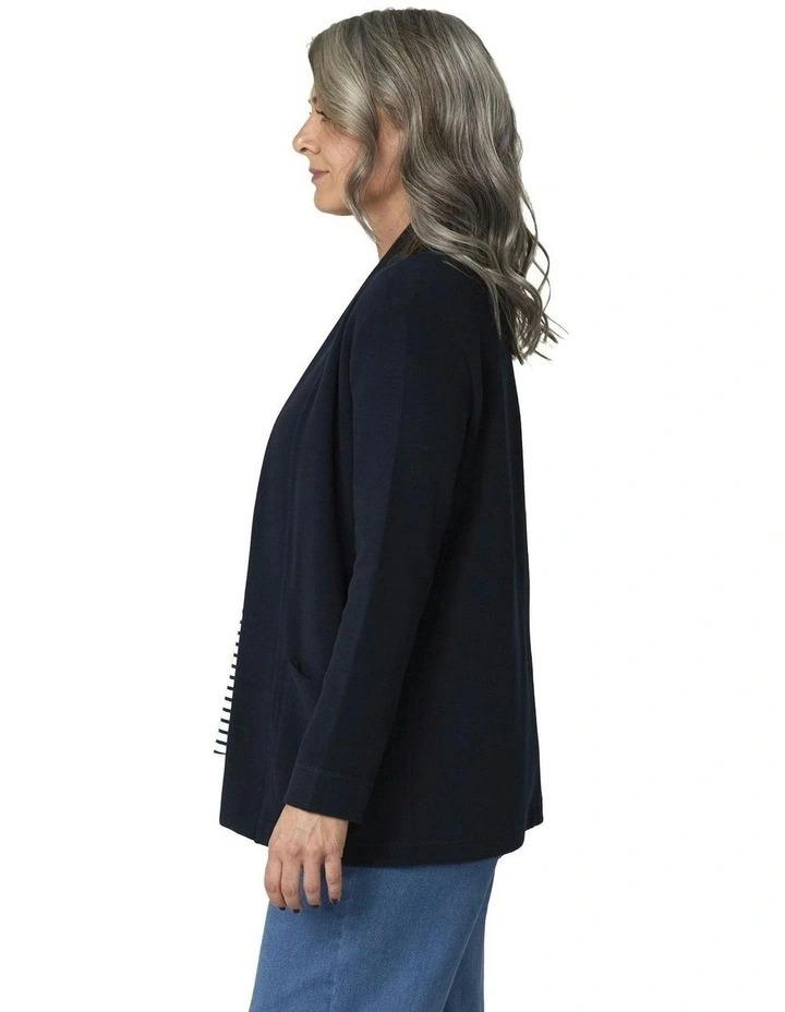 Haven Edge To Edge Cardigan in Navy image 3