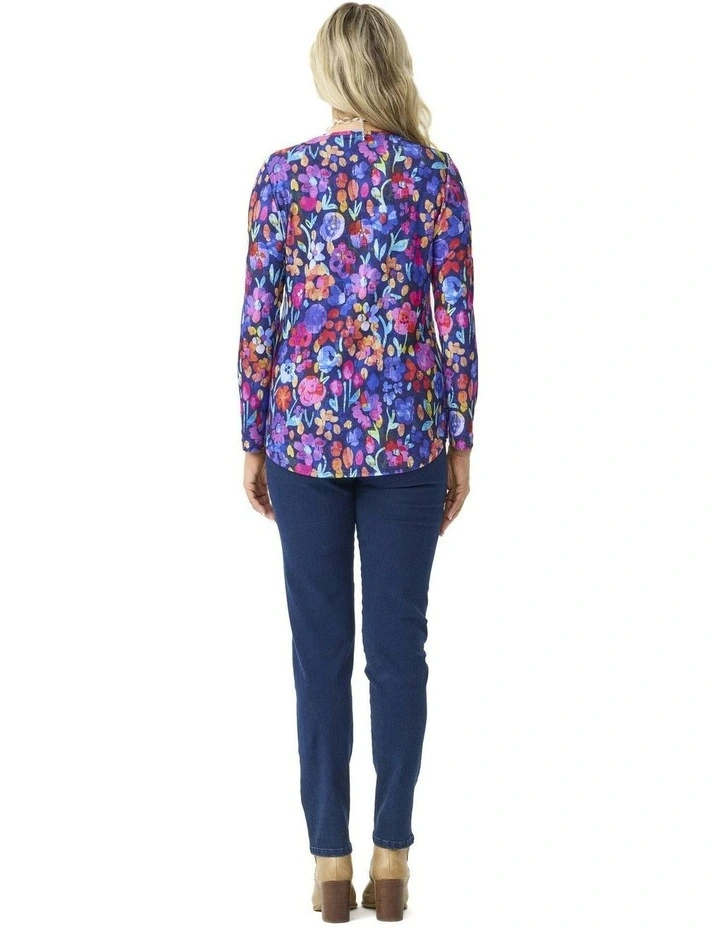 Coventry Print Long Sleeve Top in Assorted image 2