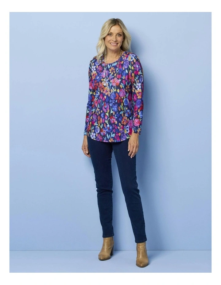 Coventry Print Long Sleeve Top in Assorted image 4