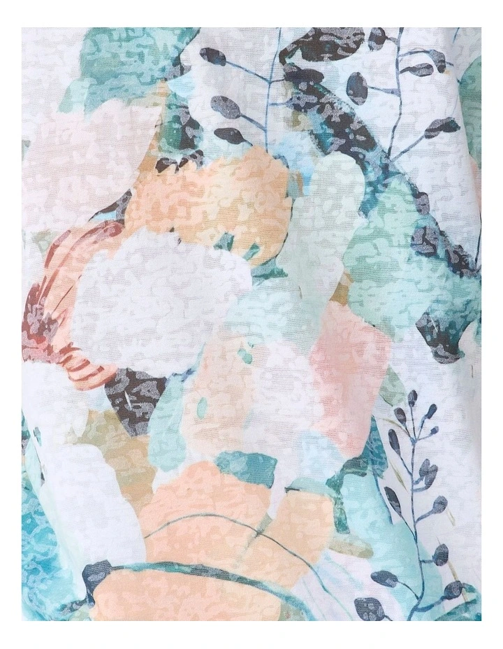 Romy Short Sleeve Burn Out Print Tee in Assorted image 6