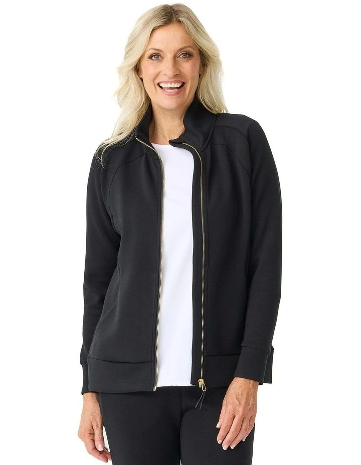 Pace Zip Up Jacket in Black image 1