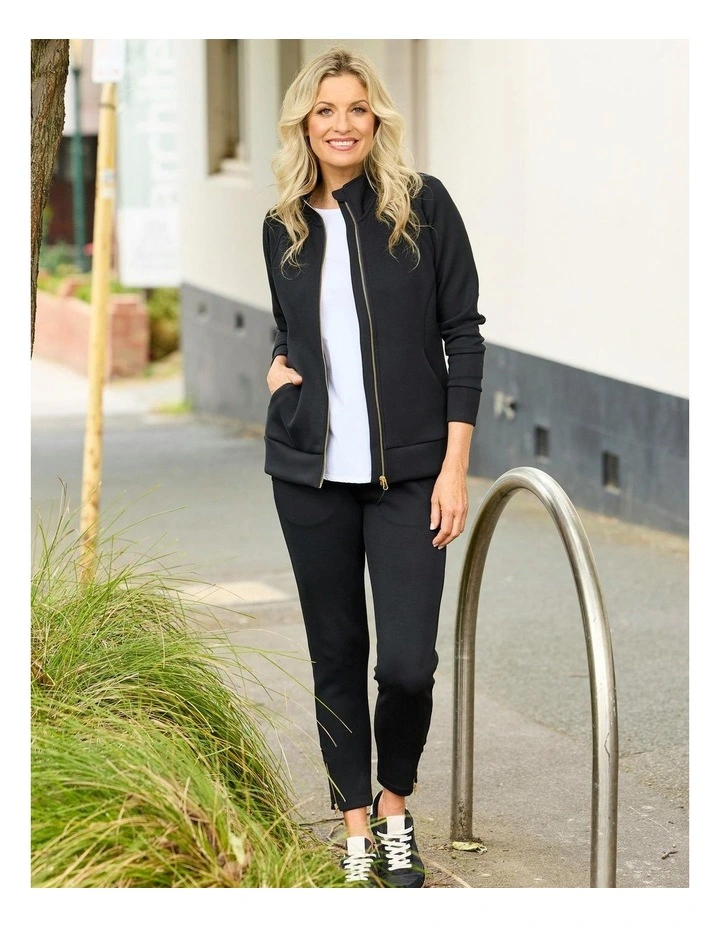 Pace Zip Up Jacket in Black image 7