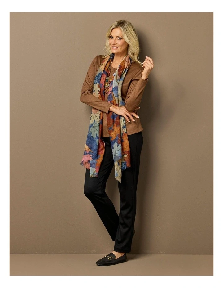 Hedrena Classic Long Sleeve Tee in Brown image 6