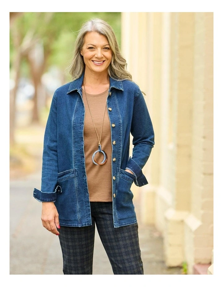 Hedrena Classic Long Sleeve Tee in Brown image 7