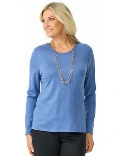 Hedrena Classic Long Sleeve Tee in Stone