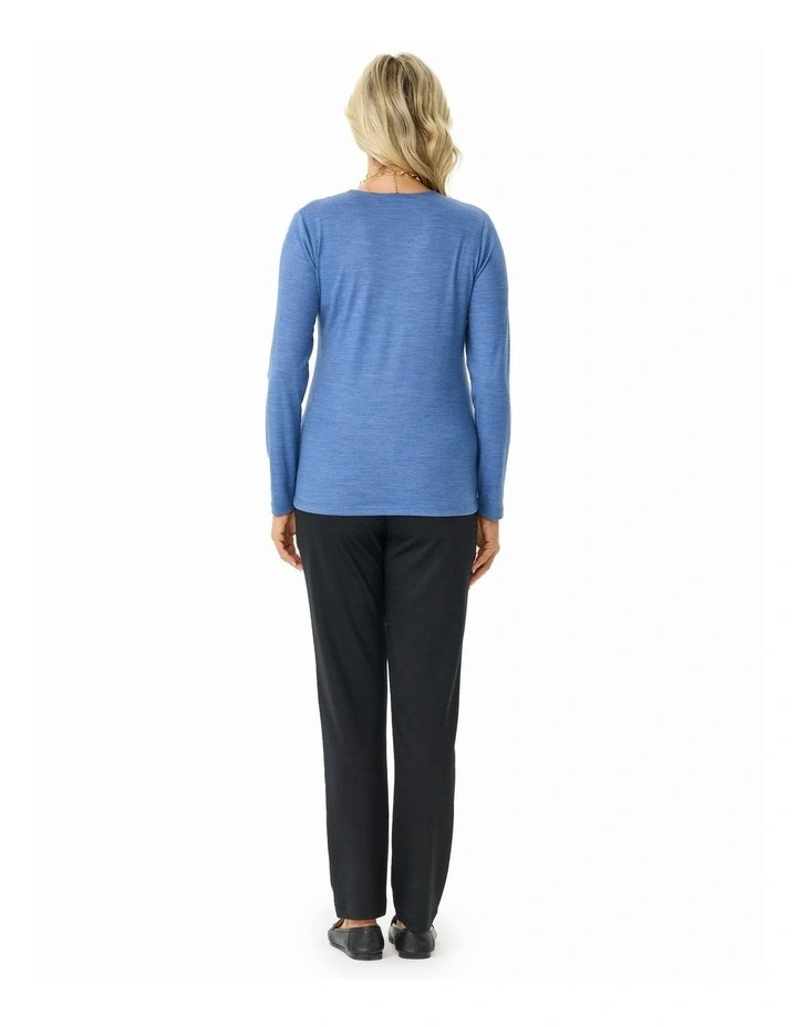 Hedrena Classic Long Sleeve Tee in Stone image 2