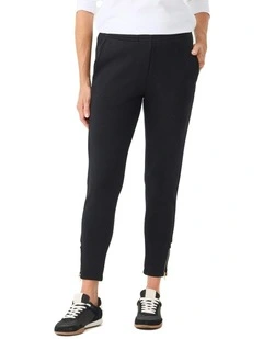 Pace Pull On Ankle Zip Pant in Black