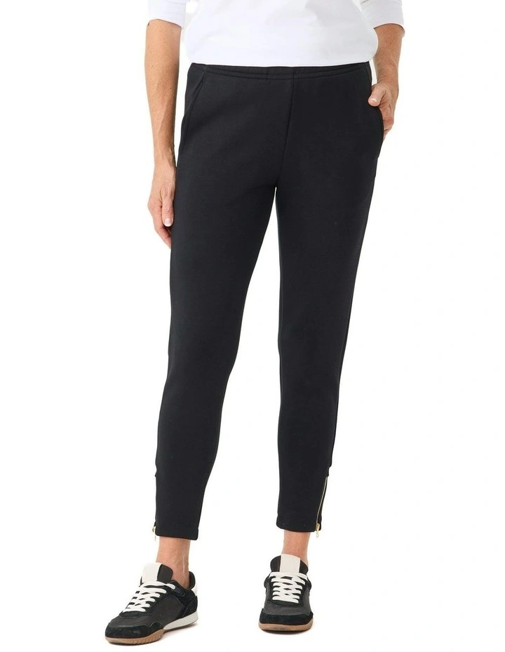 Pace Pull On Ankle Zip Pant in Black image 1