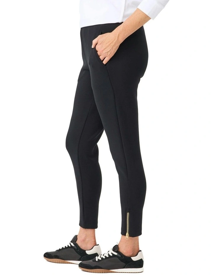 Pace Pull On Ankle Zip Pant in Black image 3