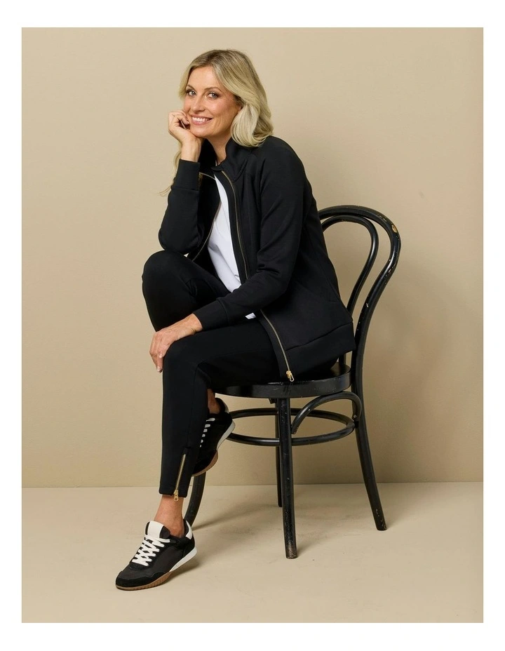 Pace Pull On Ankle Zip Pant in Black image 6