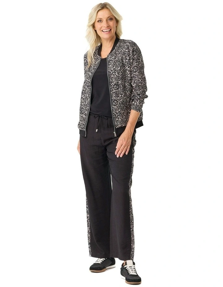 Bellini Side Panel Pant in Black image 2