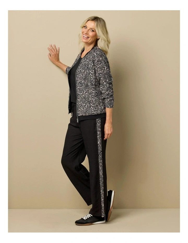 Bellini Side Panel Pant in Black image 5