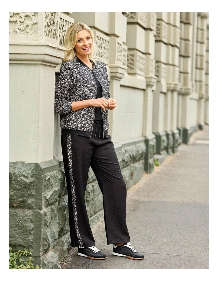 Bellini Side Panel Pant in Black image 6