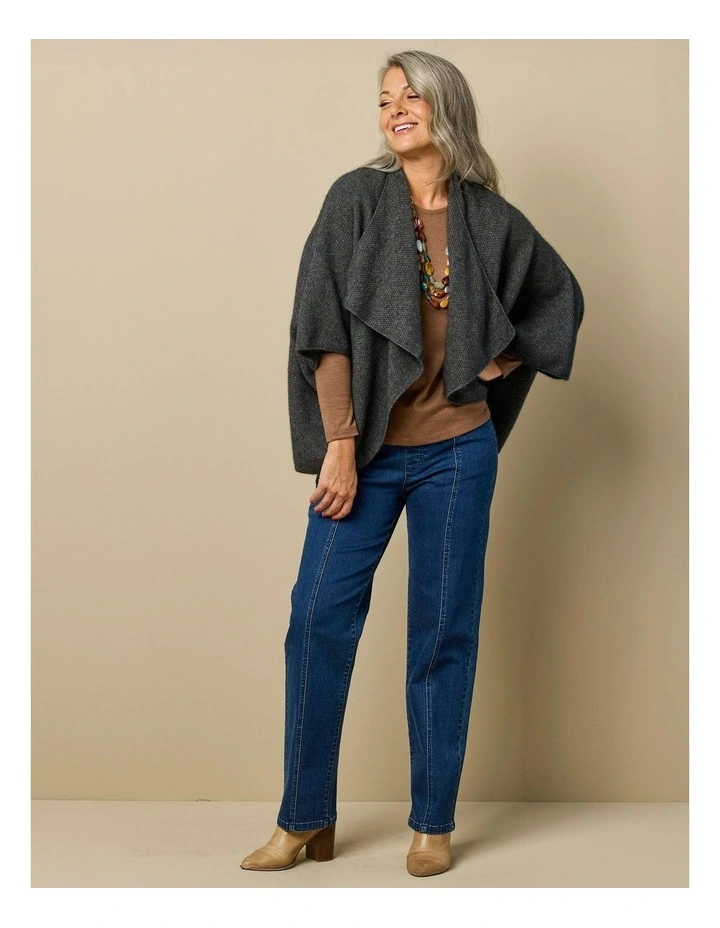 Harper Straight Leg Pull On Jean in Indigo image 7