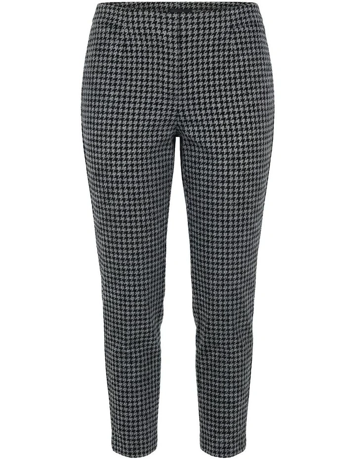 Derby Check Stretch 7/8 Pant in Charcoal image 7