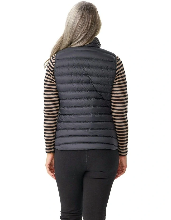 Outdoors Reversible Down Vest in Black image 2