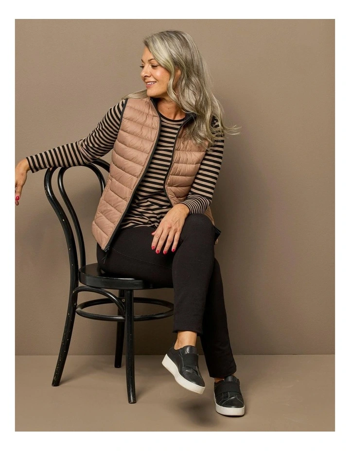 Outdoors Reversible Down Vest in Black image 6